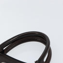 BURBERRY Nova Check Hand Bag Canvas Beige Silver Auth ka136-8