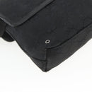 GUCCI GG Canvas Jackie Waist bag Black Silver 92543 Auth ka1363-16