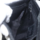 GUCCI GG Canvas Jackie Waist bag Black Silver 92543 Auth ka1363-20