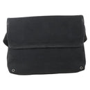 GUCCI GG Canvas Jackie Waist bag Black Silver 92543 Auth ka1363-2