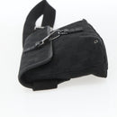 GUCCI GG Canvas Jackie Waist bag Black Silver 92543 Auth ka1363-3