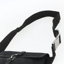 GUCCI GG Canvas Jackie Waist bag Black Silver 92543 Auth ka1363-8