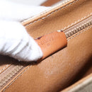 CELINE Macadam Canvas Shoulder Bag PVC Beige Gold Auth ka1364-19