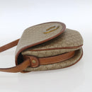 CELINE Macadam Canvas Shoulder Bag PVC Beige Gold Auth ka1364-4