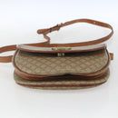 CELINE Macadam Canvas Shoulder Bag PVC Beige Gold Auth ka1364-9