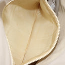CELINE Shoulder Bag Leather Beige Gold Auth ka1365-11