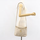 CELINE Shoulder Bag Leather Beige Gold Auth ka1365-23