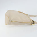 CELINE Shoulder Bag Leather Beige Gold Auth ka1365-3