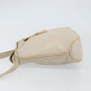 CELINE Shoulder Bag Leather Beige Gold Auth ka1365-4