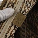 GUCCI GG Canvas Tote Bag Beige Gold 163805 Auth ka1366-14