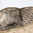 GUCCI GG Canvas Tote Bag Beige Gold 163805 Auth ka1366-16