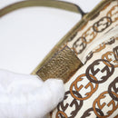 GUCCI GG Canvas Tote Bag Beige Gold 163805 Auth ka1366-20