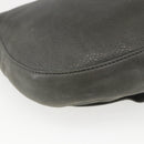 FENDI Shoulder Bag Suede Gray Gold Auth ka1367-13