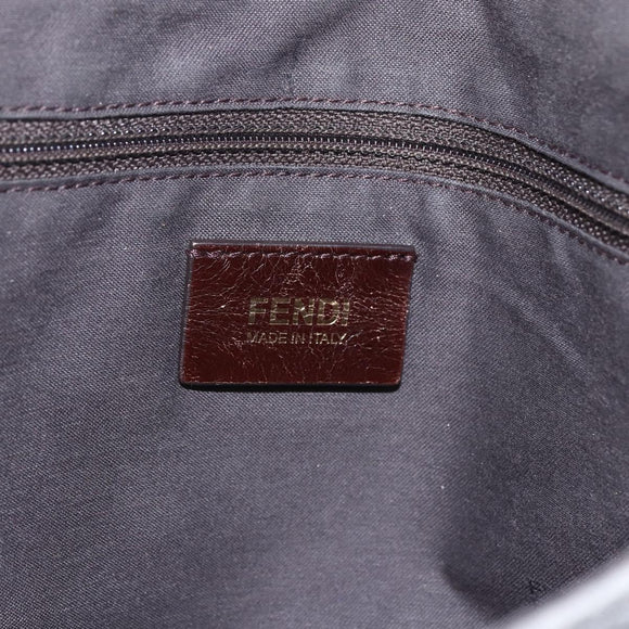 FENDI Schoudertas Suède Grijs Goud Origineel ka1367