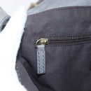 FENDI Shoulder Bag Suede Gray Gold Auth ka1367-15