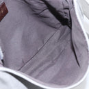 FENDI Shoulder Bag Suede Gray Gold Auth ka1367-16