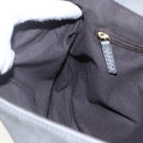 FENDI Shoulder Bag Suede Gray Gold Auth ka1367-18