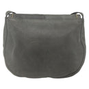 FENDI Shoulder Bag Suede Gray Gold Auth ka1367-3