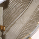 PRADA Hand Bag Leather 2way Beige Gold Auth ka1369-22