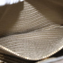 PRADA Hand Bag Leather 2way Beige Gold Auth ka1369-28