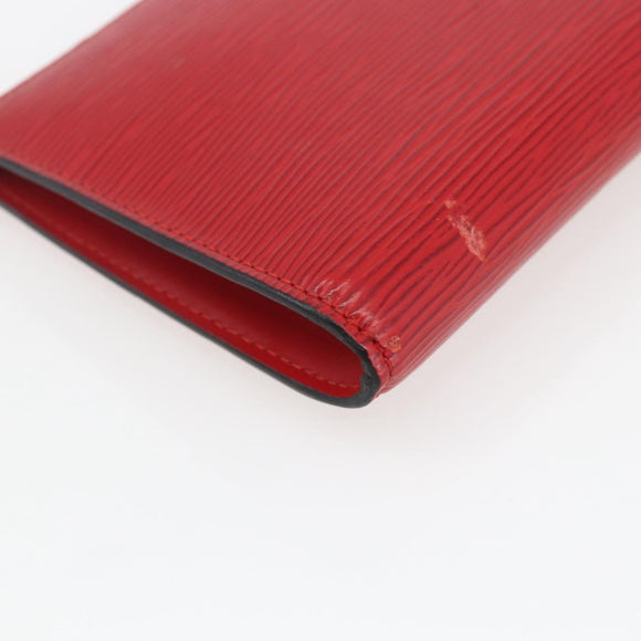 LOUIS VUITTON Epi Pochette Accessoires Pouch Red M52947 LV Auth ka1372