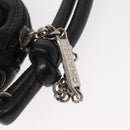 CHANEL Cambon Line Shoulder Bag Leather Black Silver CC Auth ka1373-10