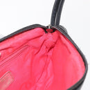 CHANEL Cambon Line Shoulder Bag Leather Black Silver CC Auth ka1373-18