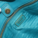 PRADA Hand Bag Nylon Light Blue Gold Auth ka1374-18