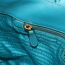 PRADA Hand Bag Nylon Light Blue Gold Auth ka1374-21