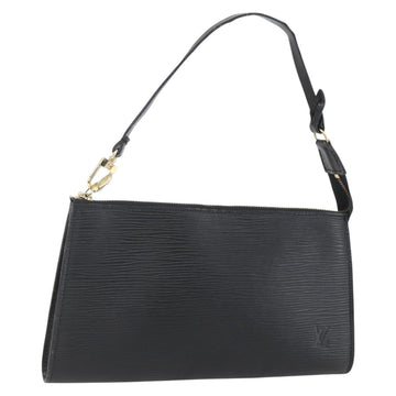LOUIS VUITTON Epi Pochette Accessoires Pouch Black M52982 LV Auth ka1376