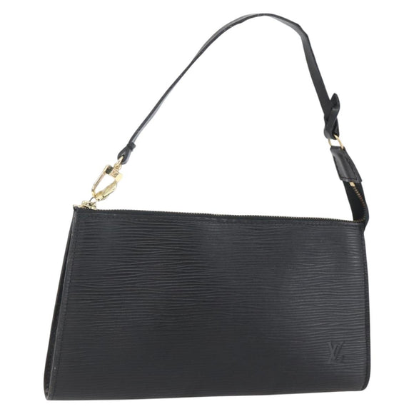 LOUIS VUITTON Epi Pochette Accessoires Pouch Black M52982 LV Auth ka1376