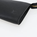 LOUIS VUITTON Epi Pochette Accessoires Pouch Black M52982 LV Auth ka1376-9