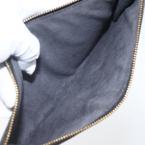 LOUIS VUITTON Epi Pochette Accessoires Pouch Black M52982 LV Auth ka1376