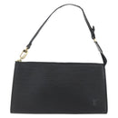 LOUIS VUITTON Epi Pochette Accessoires Pouch Black M52982 LV Auth ka1376-13