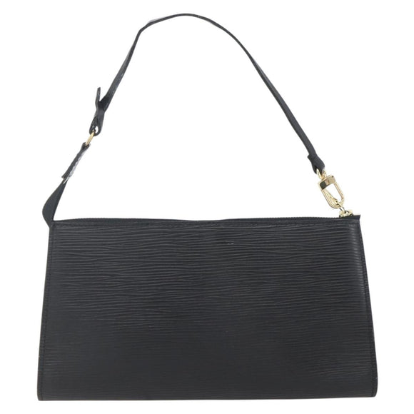 LOUIS VUITTON Epi Pochette Accessoires Pouch Black M52982 LV Auth ka1376