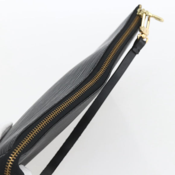 LOUIS VUITTON Epi Pochette Accessoires Pouch Black M52982 LV Auth ka1376