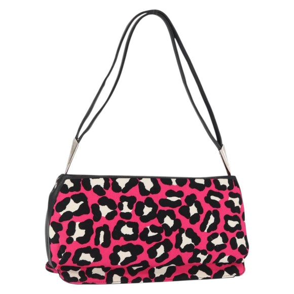 BOTTEGA VENETA Shoulder Bag Canvas Pink Auth ka1377A