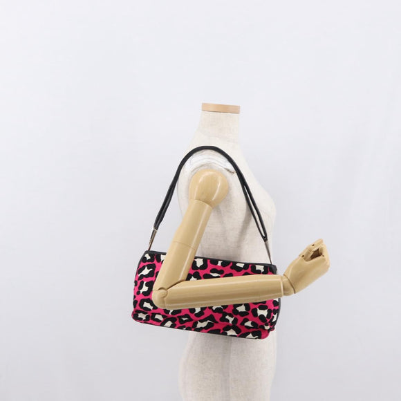 BOTTEGA VENETA Shoulder Bag Canvas Pink Auth ka1377A