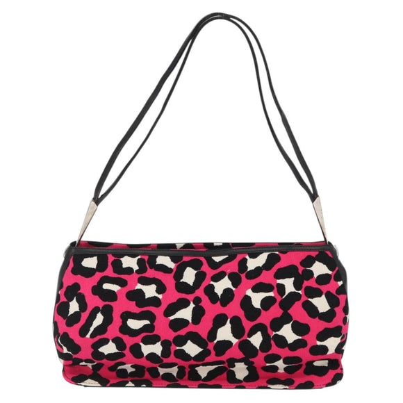BOTTEGA VENETA Shoulder Bag Canvas Pink Auth ka1377A