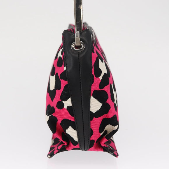 BOTTEGA VENETA Shoulder Bag Canvas Pink Auth ka1377A