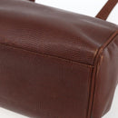 Salvatore Ferragamo Vala Shoulder Bag Leather Brown Gold Auth ka1378-10