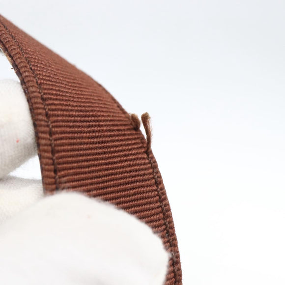 Salvatore Ferragamo Vala Shoulder Bag Leather Brown Gold Auth ka1378