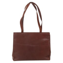 Salvatore Ferragamo Vala Shoulder Bag Leather Brown Gold Auth ka1378-2