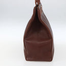 Salvatore Ferragamo Vala Shoulder Bag Leather Brown Gold Auth ka1378-3