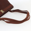 Salvatore Ferragamo Vala Shoulder Bag Leather Brown Gold Auth ka1378-7