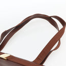 Salvatore Ferragamo Vala Shoulder Bag Leather Brown Gold Auth ka1378-8