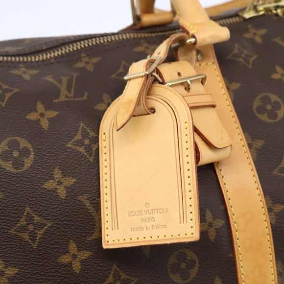 LOUIS VUITTON Monogram Keepall Bandouliere 60 Boston Bag M41412 LV Auth ka138