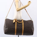 LOUIS VUITTON Monogram Keepall Bandouliere 60 Boston Bag M41412 LV Auth ka138-22