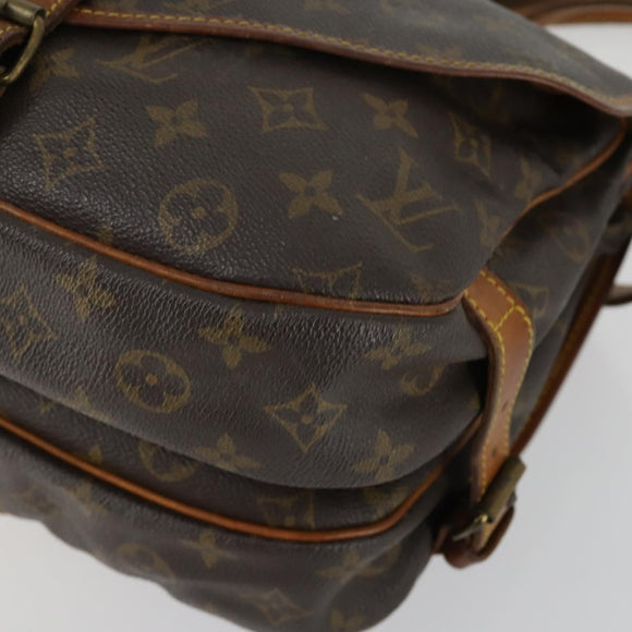 LOUIS VUITTON Monogram Saumur 30 Shoulder Bag M42256 LV Auth ka1380