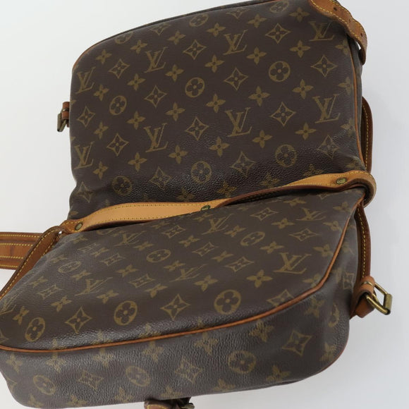 LOUIS VUITTON Monogram Saumur 30 Shoulder Bag M42256 LV Auth ka1380
